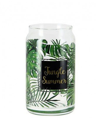 Borcan din sticla, 450 ml, Jungle Summer - SIMONA'S COOKSHOP